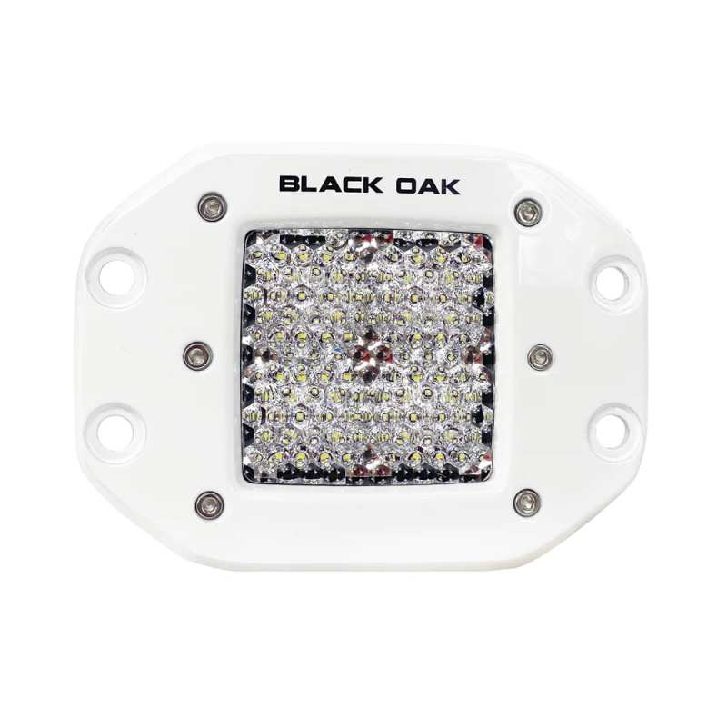 Black Oak Pro Series 2" Flush Mounted Diffused Light - White