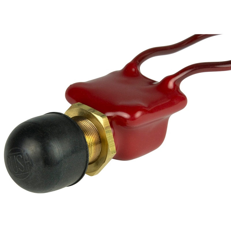 Bep 2-Position Spst Pvc Coated Push Button Switch - Off/(On)