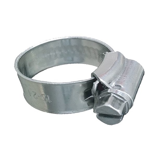 Trident Marine 316 Ss Non-Perforated Worm Gear Hose Clamp - 3/8" Band - (5/16" – 9/16") Clamping Range - 10-Pack - Sae Size 3