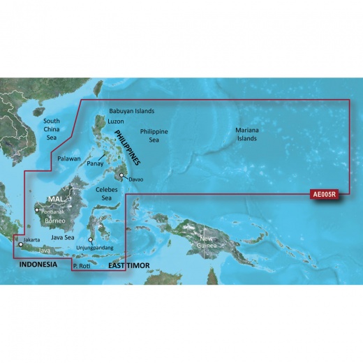 Garmin Bluechart G3 Hd - Hxae005r - Philippines - Java - Mariana Islands - Microsd™/Sd™