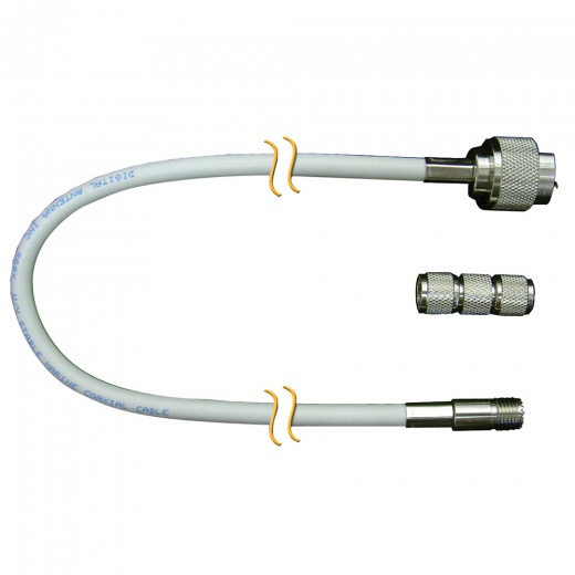 Digital Antenna RG-8X Cable with N Male, Mini-UHF Female - 20'