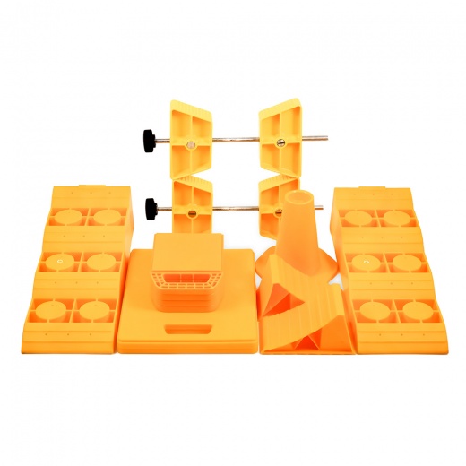 Camco RV Stabilization Kit with Duffle Deluxe - 14-Piece Kit