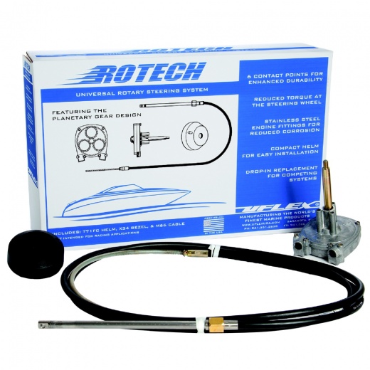 Uflex Rotech 20' Rotary Steering Package - Cable, Bezel, Helm