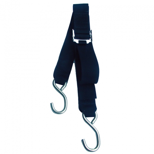 Rod Saver Stainless Steel Roller Buckle Gunwale Tie-Down - 2" X 16'