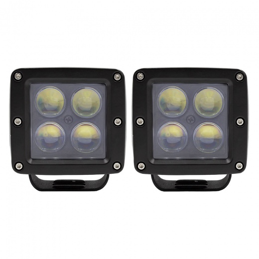 Heise 3" 4 Led Cube Light - 2-Pack