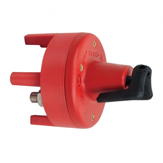 Perko Dual Battery Switch W/Mounting Ring & Legs - Bulkhead Mount