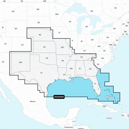 Navionics Naus006r - U.S. South - Navionics+ Chartplotter Card