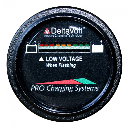 Dual Pro Battery Fuel Gauge - 64V System (8-8V Batteries) - DeltaView Link Compatible