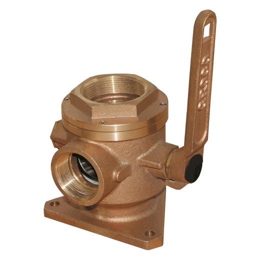 Groco 1-1/2" Safety Seacock W/1-1/4" Side Port