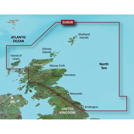Garmin Bluechart G3 Vision HD - VEU003R - Great Britain, Northeast Coast