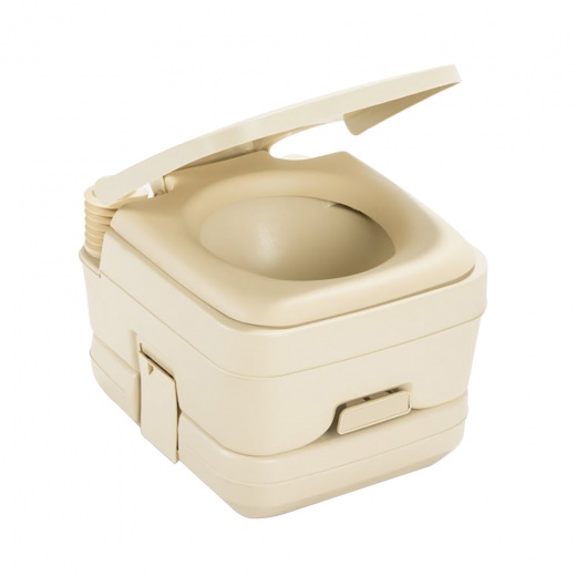 Dometic 964 MSD Portable Toilet W/Mounting Brackets - 2.5 Gallon - Parchment