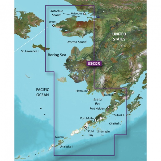 Garmin Bluechart G3 Vision HD - VUS033R Bristol Bay - Kotzebue Snd.