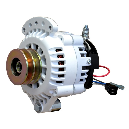 Balmar Alternator 100 Amp 12V - Single Foot Spindle Mount Dual Vee Pulley with Isolated Ground