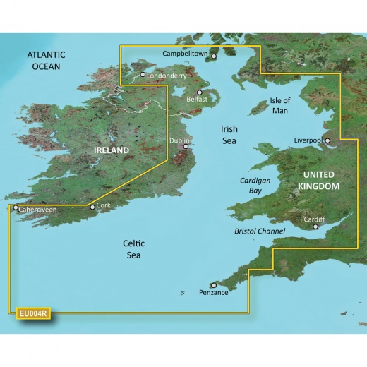 Garmin Bluechart G3 HD - HXEU004R - Irish Sea - microSD/SD