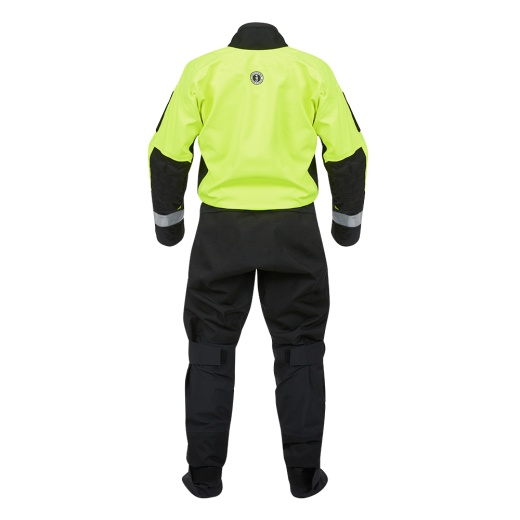 Mustang Sentinel Series Water Rescue Dry Suit - Fluorescent Yellow Green-Black - Small Long