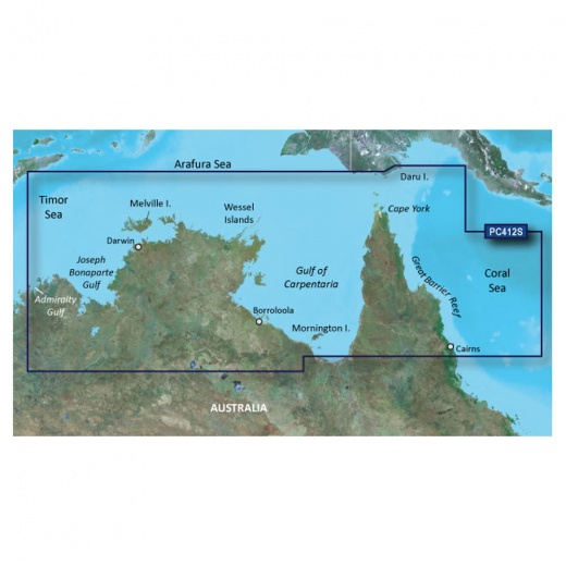 Garmin Bluechart G3 Vision HD - VPC412S - Admiralty G. Wa - Cairns - MicroSD/SD