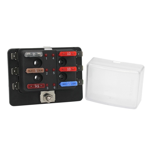 Cole Hersee Standard 6 ATO Fuse Block with LED Indicators