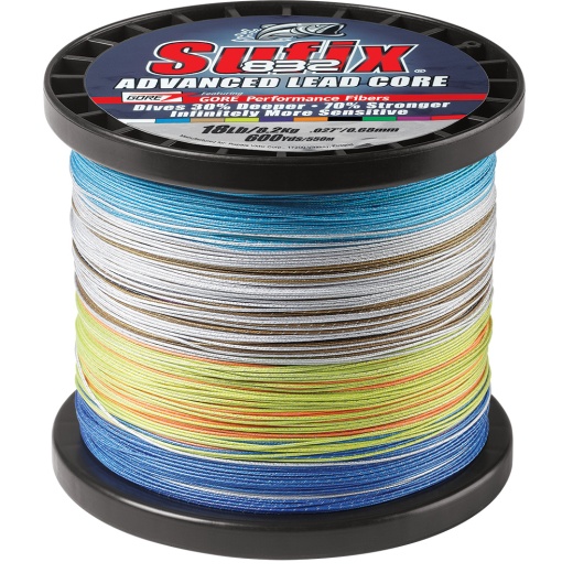 Sufix 832 Advanced Lead Core - 18Lb - 10-Color Metered - 600 Yds