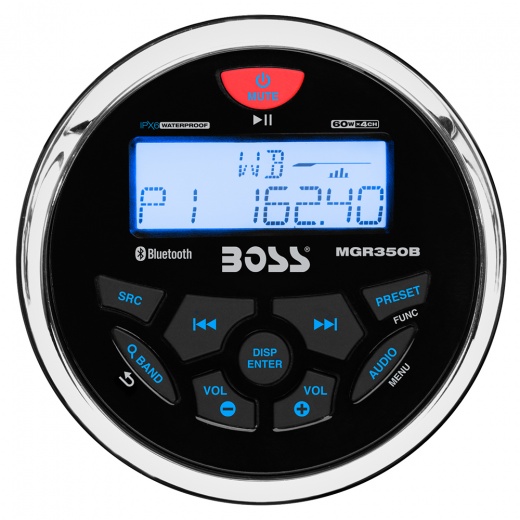 Boss Audio MGR350B Marine Stereo with AM/FM/BT/USB