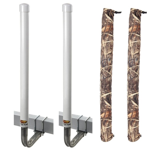 C.E. Smith 60" Post Guide-On W/Unlighted Posts & Free Camo Wet Lands Post Guide-On Pads