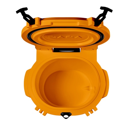 Laka Coolers 30 Qt Cooler W/Telescoping Handle & Wheels - Orange