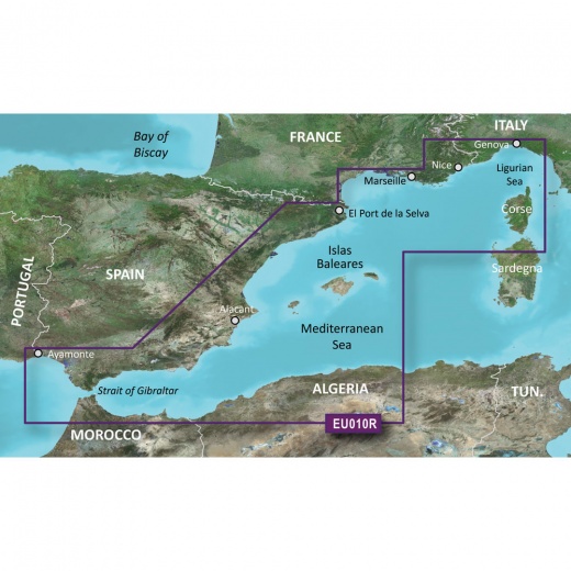 Garmin Bluechart® G3 Hd - Hxeu010r - Spain Mediterranean Coast - Microsd™/Sd™