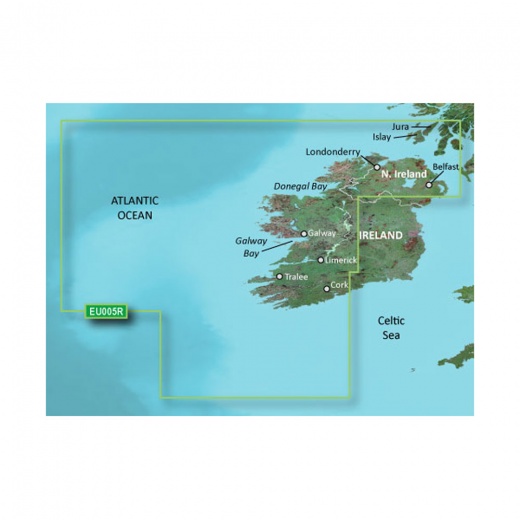 Garmin Bluechart G3 HD - HXEU005R - Ireland, West Coast - MicroSD/SD