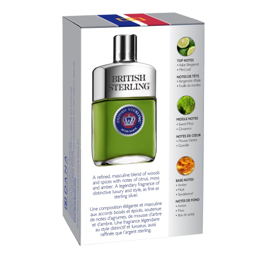 British Sterling After Shave Splash 3.8 Fl Oz / 112 Ml
