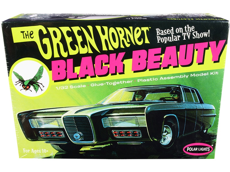 Skill 2 Model Kit Black Beauty "The Green Hornet" (1966-1967) Tv Series 1/32 Scale Model By Polar Lights