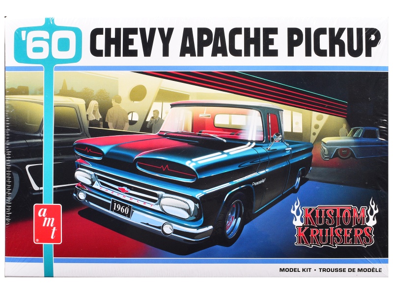 Skill 2 Model Kit 1960 Chevrolet Apache Pickup Truck 'Kustom Kruisers' 1/25 Scale Model
