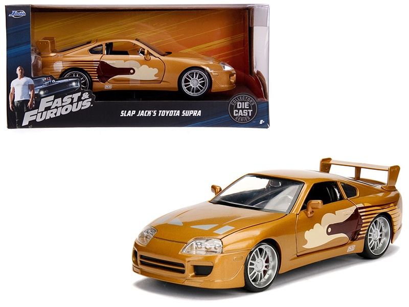 Slap Jack's Toyota Supra Gold "Fast & Furious" Movie 1/24 Diecast Model Car By Jada