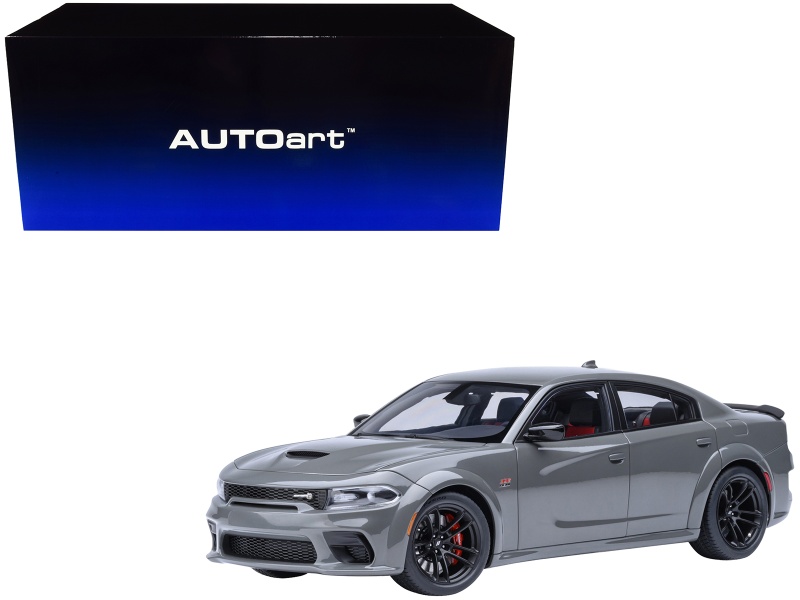 Dodge Charger Scat Pack Widebody Destroyer Gray 1/18 Model Car By Autoart