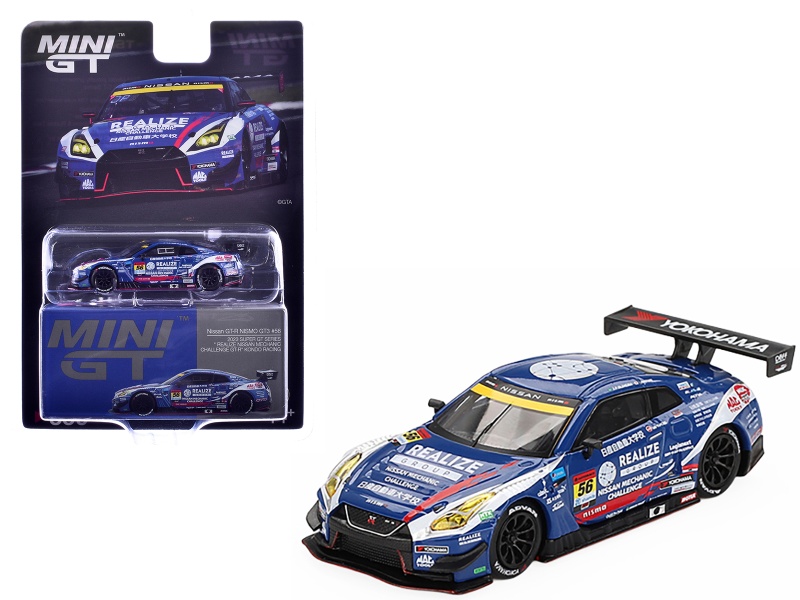 Mini GT Nissan GT-R NISMO GT3 #56 Realize Super GT Series 2023 1/64 Diecast Model