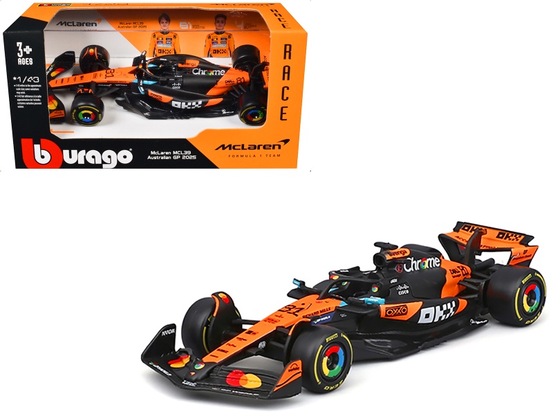 Bburago McLaren MCL39 #81 Oscar Piastri 1/43 Diecast Model