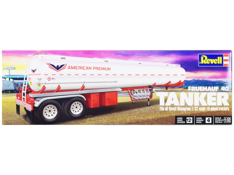 Revell Level 4 Model Kit Fruehauf 40' Tanker Trailer 1/32 Scale
