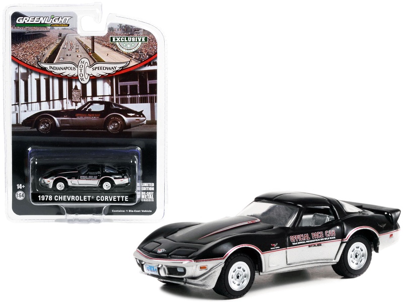 1978 Chevrolet Corvette "62Nd Annual Indianapolis 500 Mile Race Official Pace Car" "Hobby Exclusive" Series 1/64 Diecast Model Car By Greenlight
