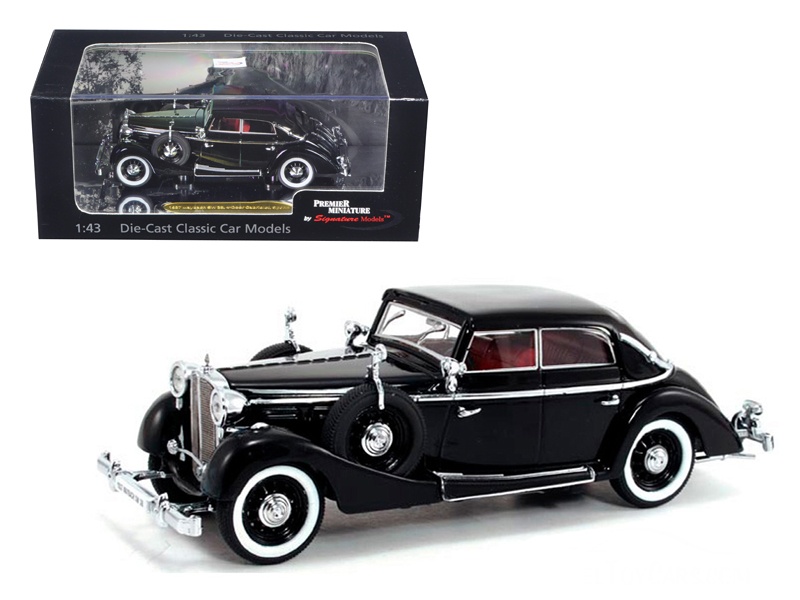 1937 Maybach Sw38 Spohn 4 Doors Black Convertible 1/43 Diecast Car Model By Signature Models