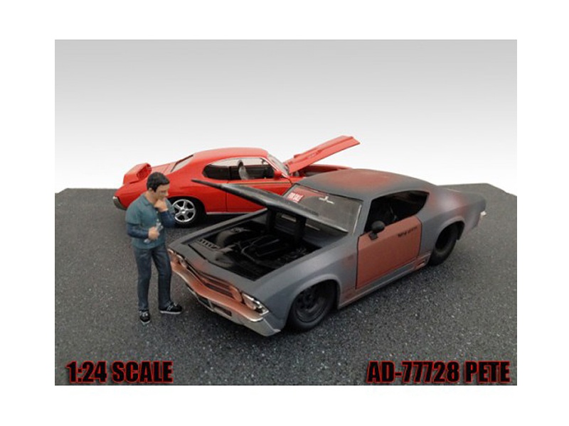 Mechanic Pete Figurine For 1/24 Scale Models By American Diorama
