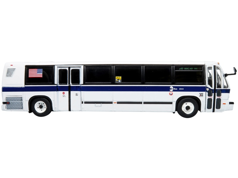 Tmc Rts Transit Bus Mta New York "47 Laguardia Airport Marine Air Term" "Mta New York City Bus" Series 1/87 Diecast Model By Iconic Replicas