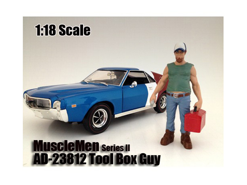 Musclemen "Tool Box Guy" Figure For 1:18 Scale Models By American Diorama