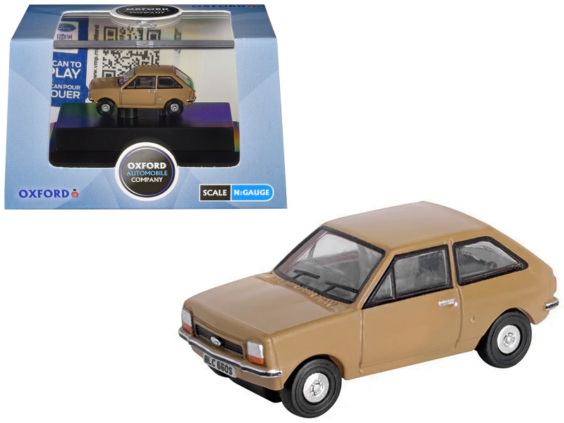 Ford Fiesta Mk1 RHD Nevada Beige 1/148 (N) Scale Diecast Model Car