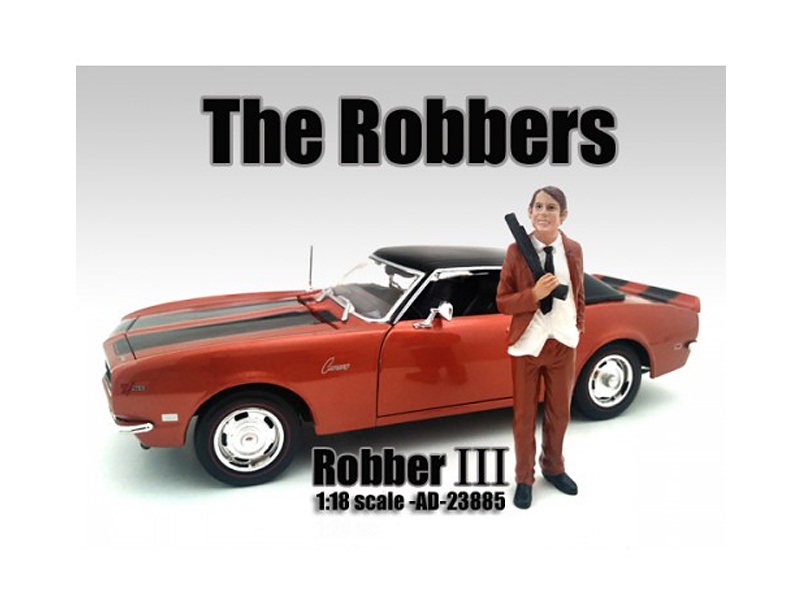 "The Robbers" Robber Iii Figure For 1:18 Scale Models By American Diorama