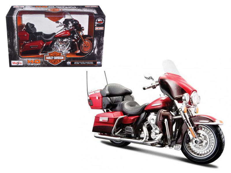 2013 Harley Davidson Flhtk Electra Glide Ultra Limited Red Bike 1/12 Diecast Motorcycle Model By Maisto