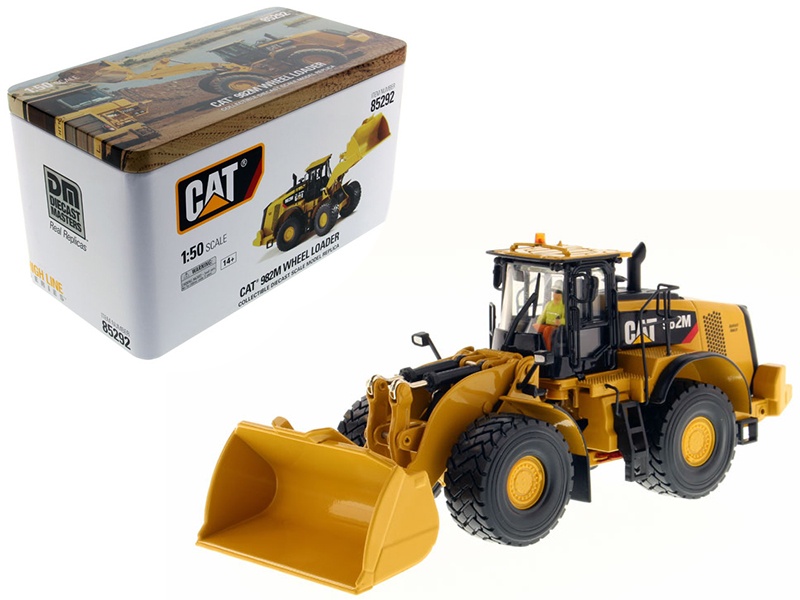 Cat Caterpillar 982M Wheel Loader With Operator "High Line Series" 1/50 Diecast Model By Diecast Masters
