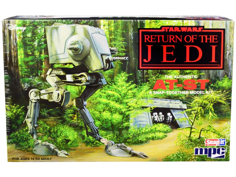 Skill 2 Snap Model Kit At-St "Star Wars: Return Of The Jedi" Movie Scale Model By Mpc