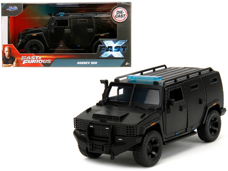 Agency Suv Matt Black 'Fast X' (2023) Diecast Model Car
