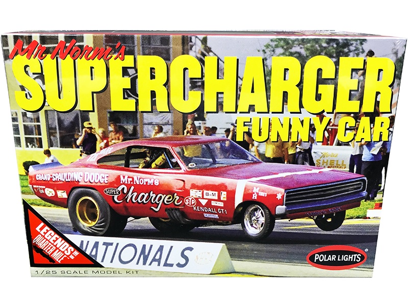 1969 Dodge Charger Funny Car "Mr. Norm's Supercharger" Model Kit