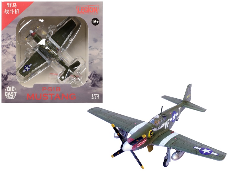 North American P-51B Mustang Aircraft 'Shangri-La' Diecast Model