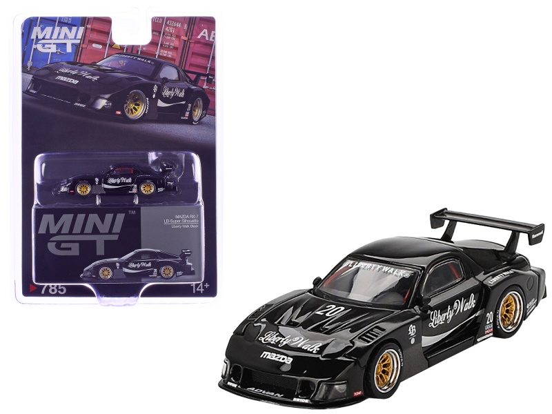 Mazda RX-7 LB-Super Silhouette #20 “Liberty Walk” Black Limited Edition