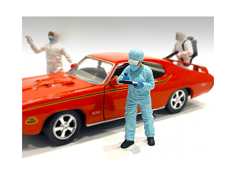 Hazmat Crew Figurine Iv For 1/24 Scale Models By American Diorama